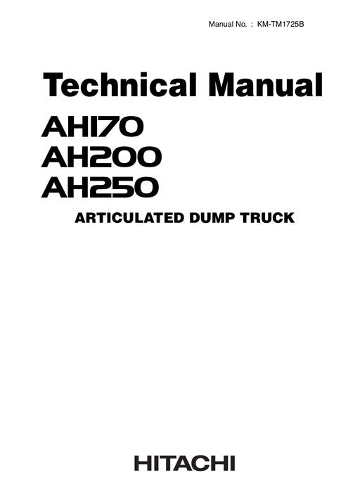 HITACHI AH170 AH200 AH250 DUMP TRUCK SERVICE MANUAL