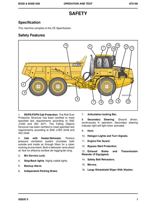 HITACHI AH250D AH300D DUMP TRUCK SERVICE MANUAL