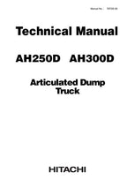 HITACHI AH250D AH300D DUMP TRUCK SERVICE MANUAL