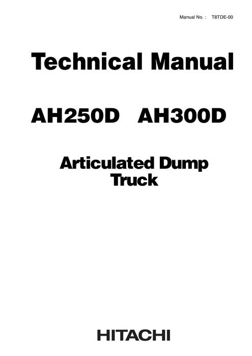 HITACHI AH250D AH300D DUMP TRUCK SERVICE MANUAL
