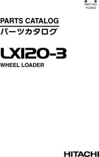 HITACHI JOHN DEERE LX120-3 WHEEL LOADER PARTS CATALOG MANUAL