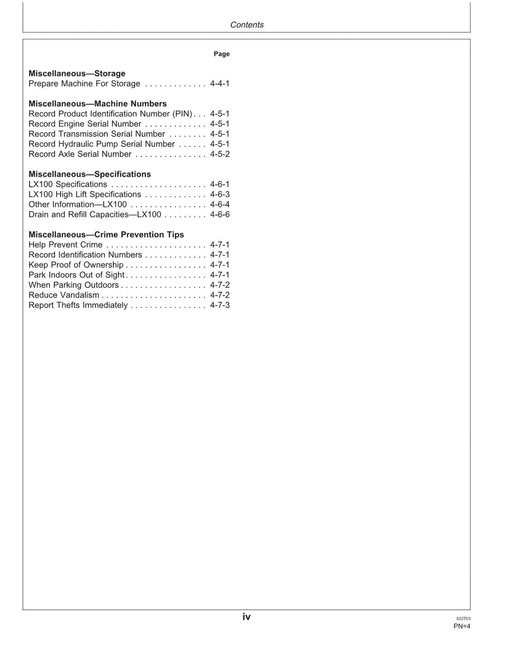 HITACHI LX100 LOADER OPERATORS MANUAL