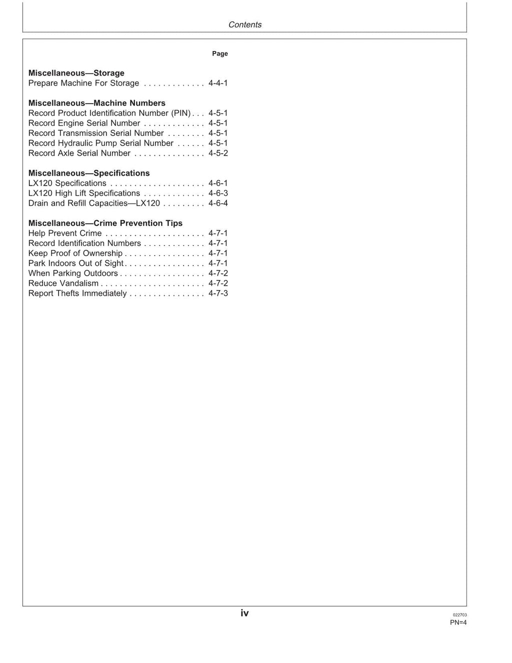 HITACHI LX120 LOADER OPERATORS MANUAL