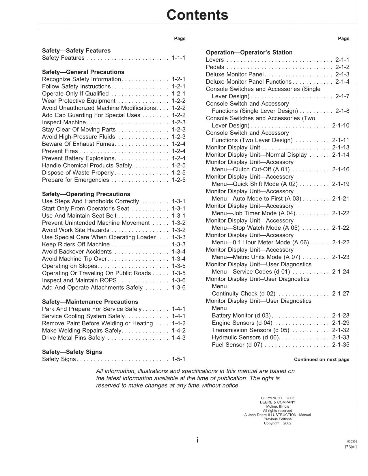 HITACHI LX230 LOADER OPERATORS MANUAL