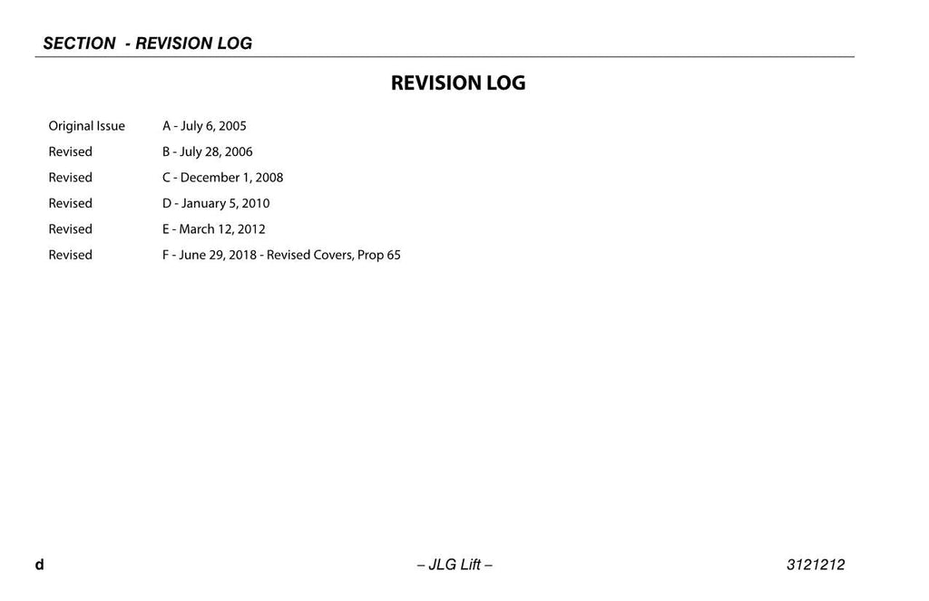 Manual del operador de mantenimiento y operación del mástil vertical JLG 15AMI