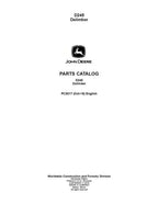 Manual del catálogo de piezas de la desramadora John Deere D245