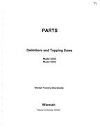 Manual del catálogo de piezas de la desramadora JOHN DEERE D230 y D240