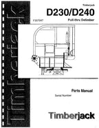 Manual del catálogo de piezas de la desramadora JOHN DEERE D230 y D240