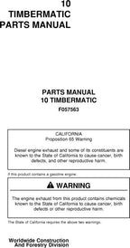 MANUAL DEL CATÁLOGO DE PIEZAS DEL SISTEMA DE MEDICIÓN TIMBERMATIC 10 DE JOHN DEERE