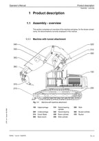Liebherr R944 C Tunnel Excavator Operators manual serial 22915
