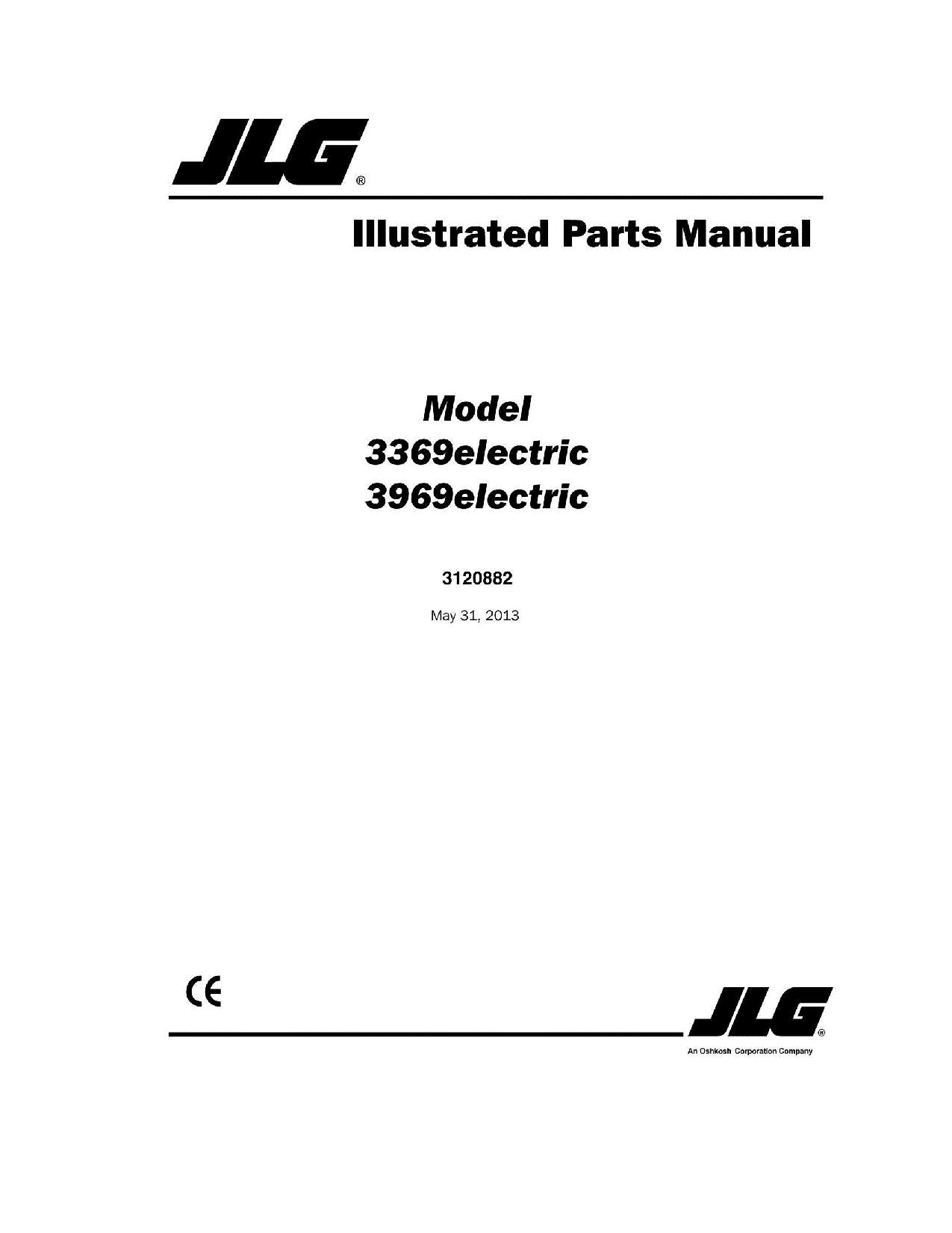 Catálogo de piezas del elevador de tijera JLG 3369e 3969e Manual impreso
