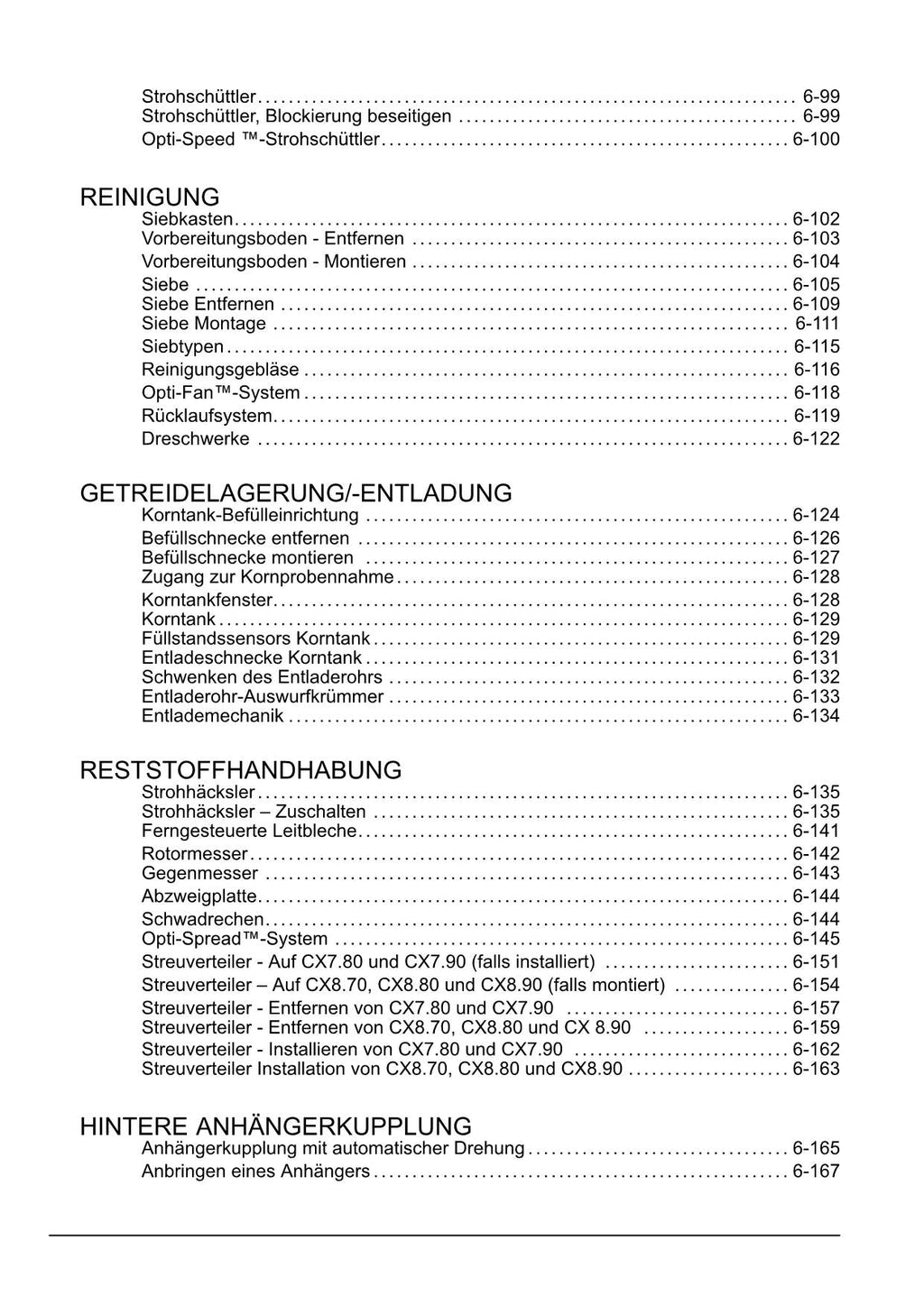 New Holland CX7 80 CX7 90 CX8 70 Mähdrescher Betriebsanleitung Ab 2020