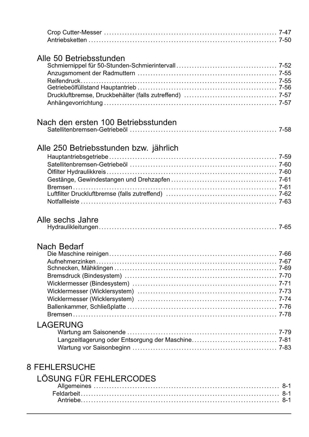 New Holland Roll Baler 125 Combi Betriebsanleitung