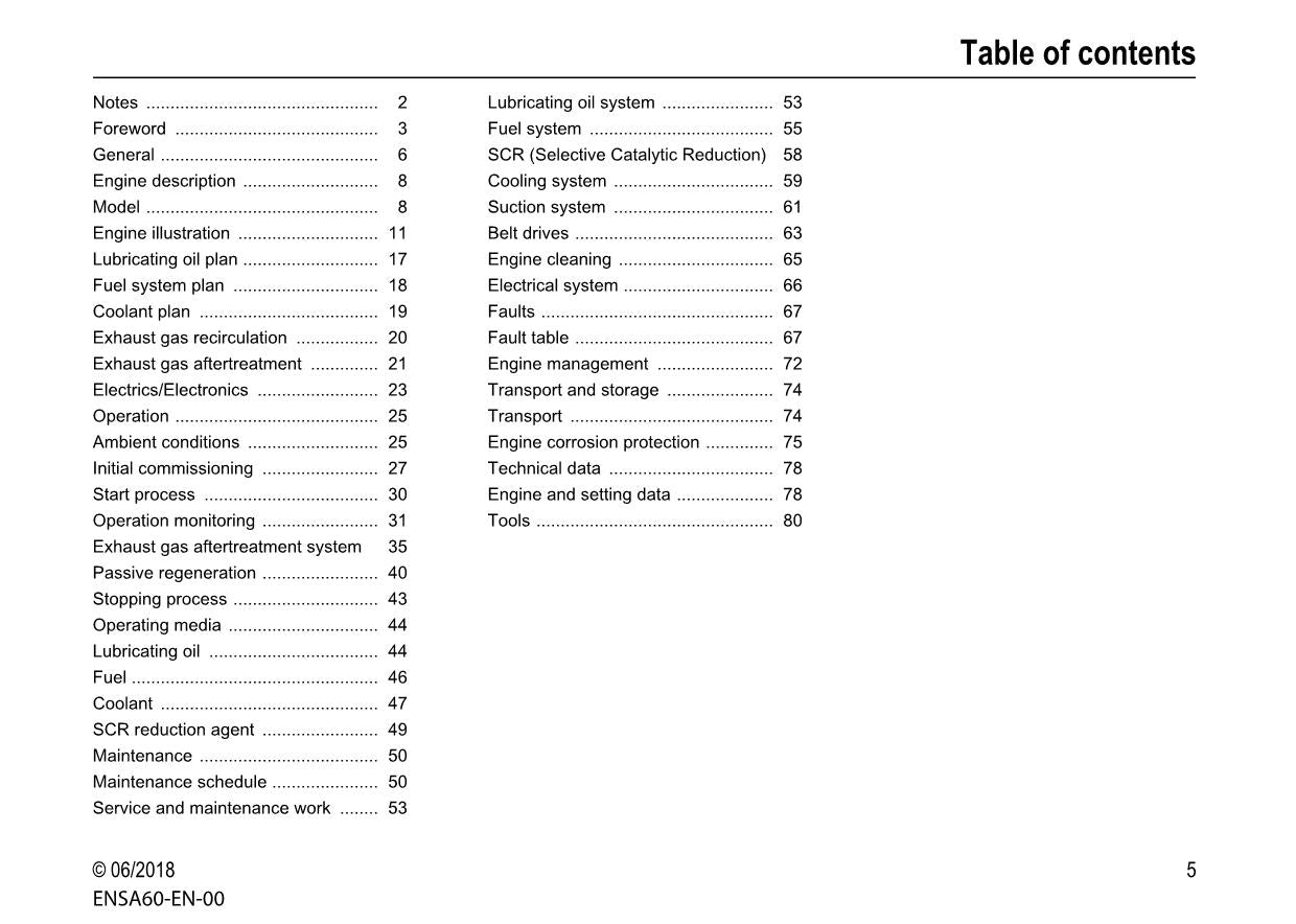 Hitachi TCD3.6L4 Tier 4 Compatible Wheel Loader Engine Manual