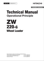 Hitachi ZW220-G Wheel Loader Technical Manual Operational Principle
