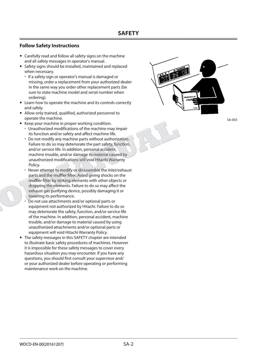 HITACHI ZX210LCH-5G ZX210K-5G ZX210LCK-5G Excavator Service Repair Workshop Manual