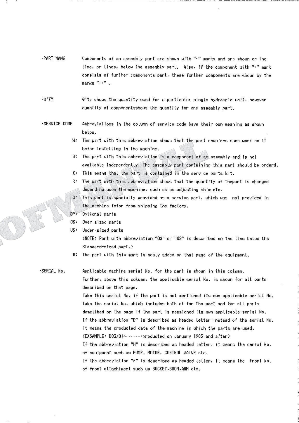 HITACHI UH045-7 UH063 Equip Component Excavator Parts Catalog Manual P7309-H-6
