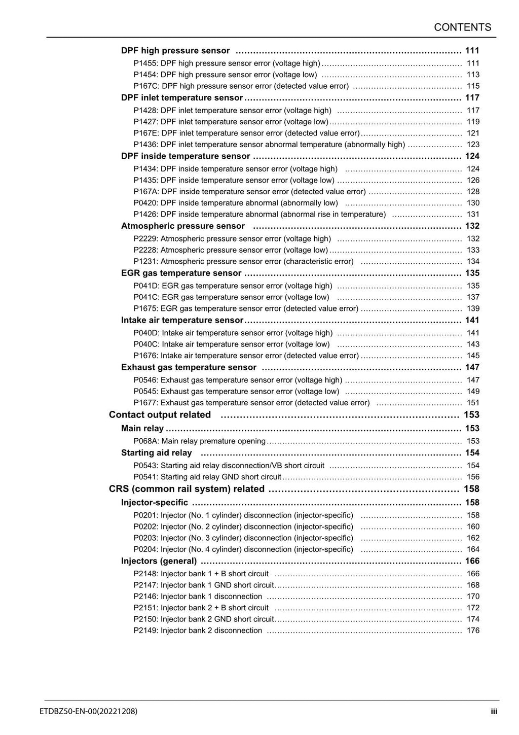 Manual de servicio técnico del motor HITACHI serie 4TN107 4TN107FHT 4TN107FTT