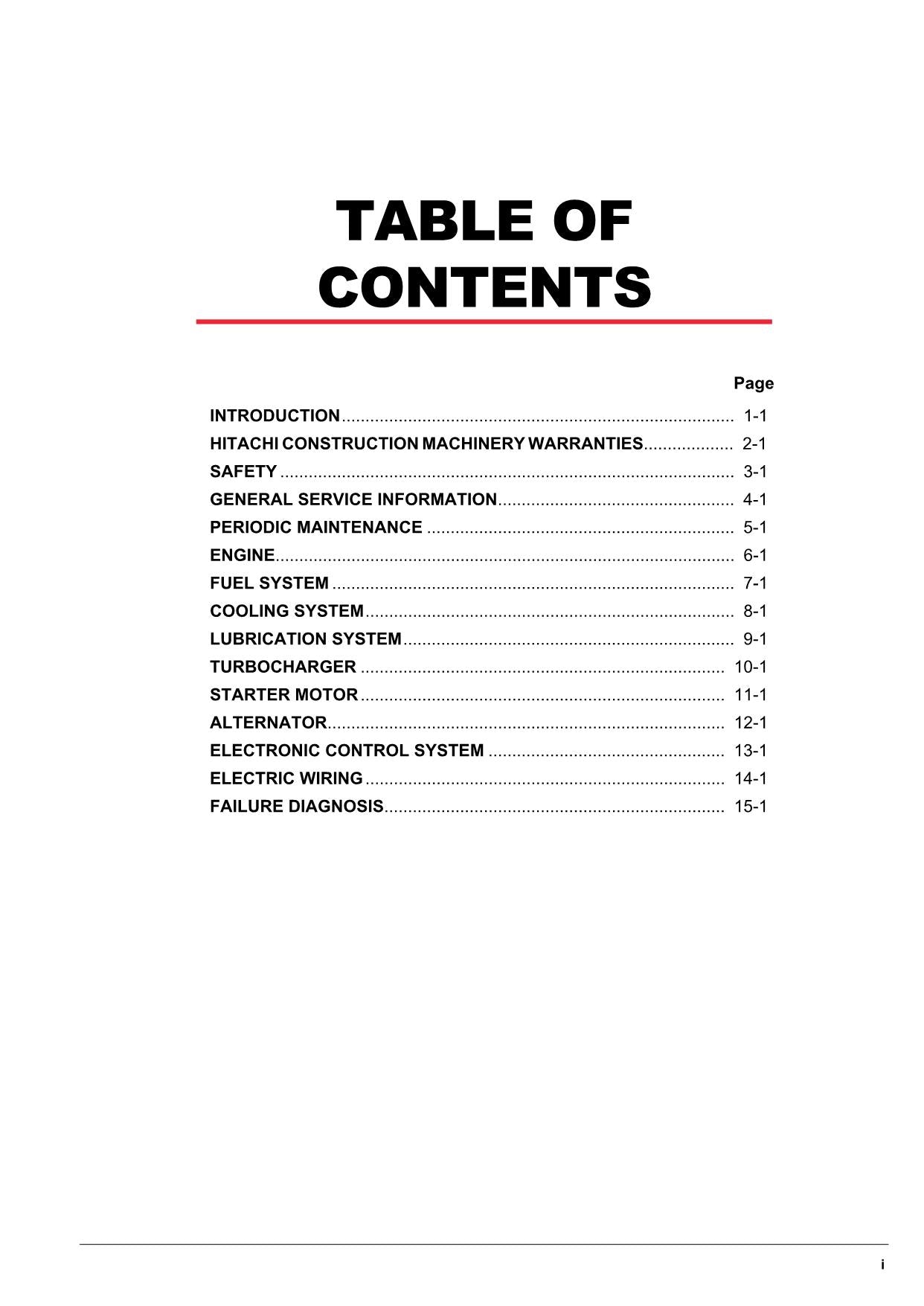HITACHI 3TNV TN Series 3TNV88C 3TNV86CT 3TNV86CHT 3TN86CHT Engine Service Manual
