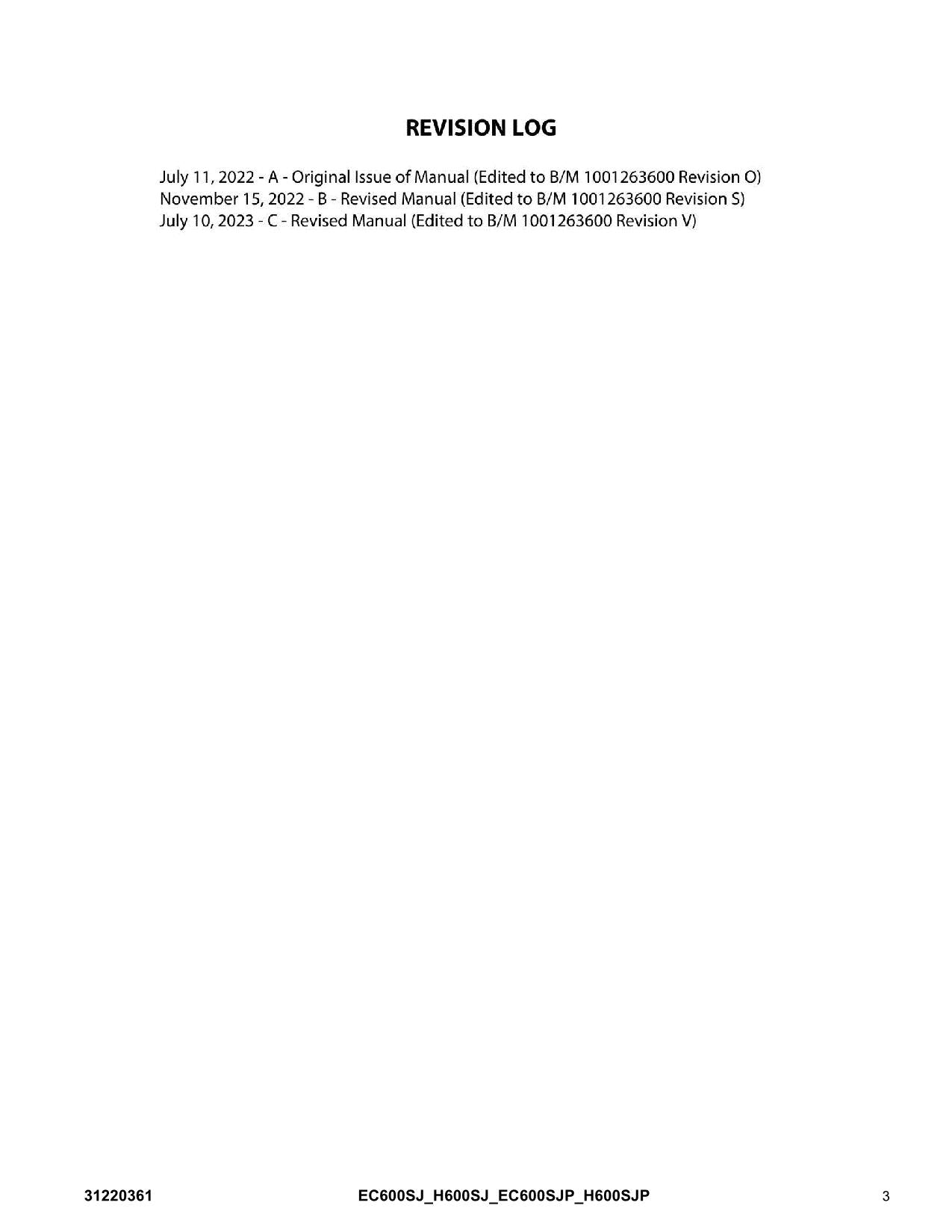 Manual del catálogo de piezas de plataformas elevadoras JLG EC600SJ EC600SJP H600SJ H600SJP