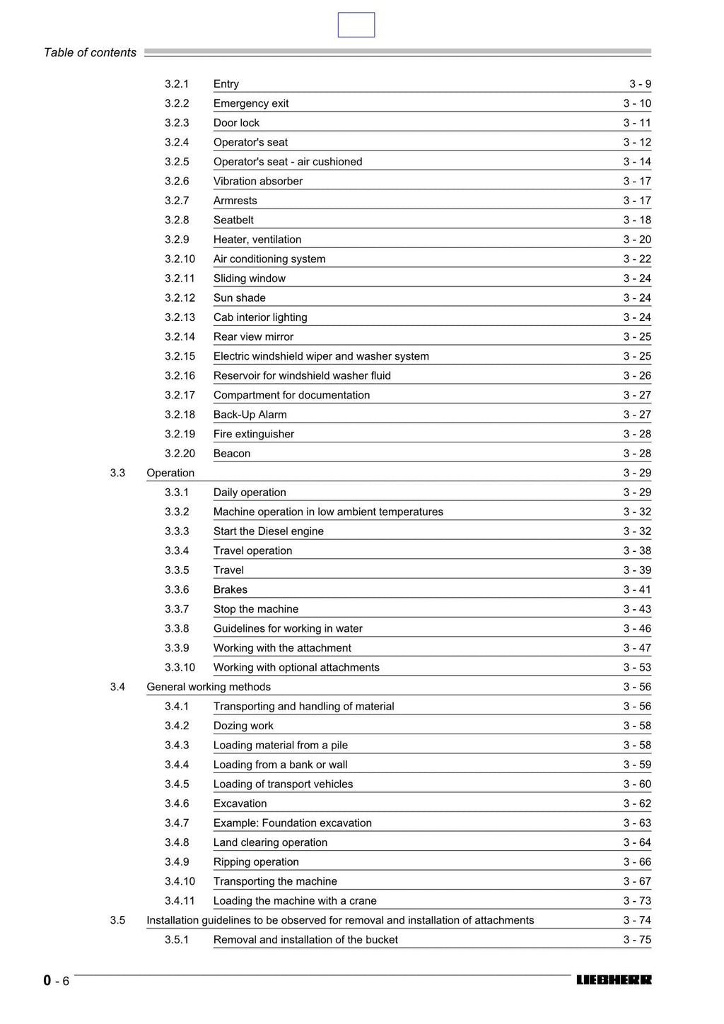 Liebherr LR622 B Litronic CRAWLER LOADER Operators manual 9083989