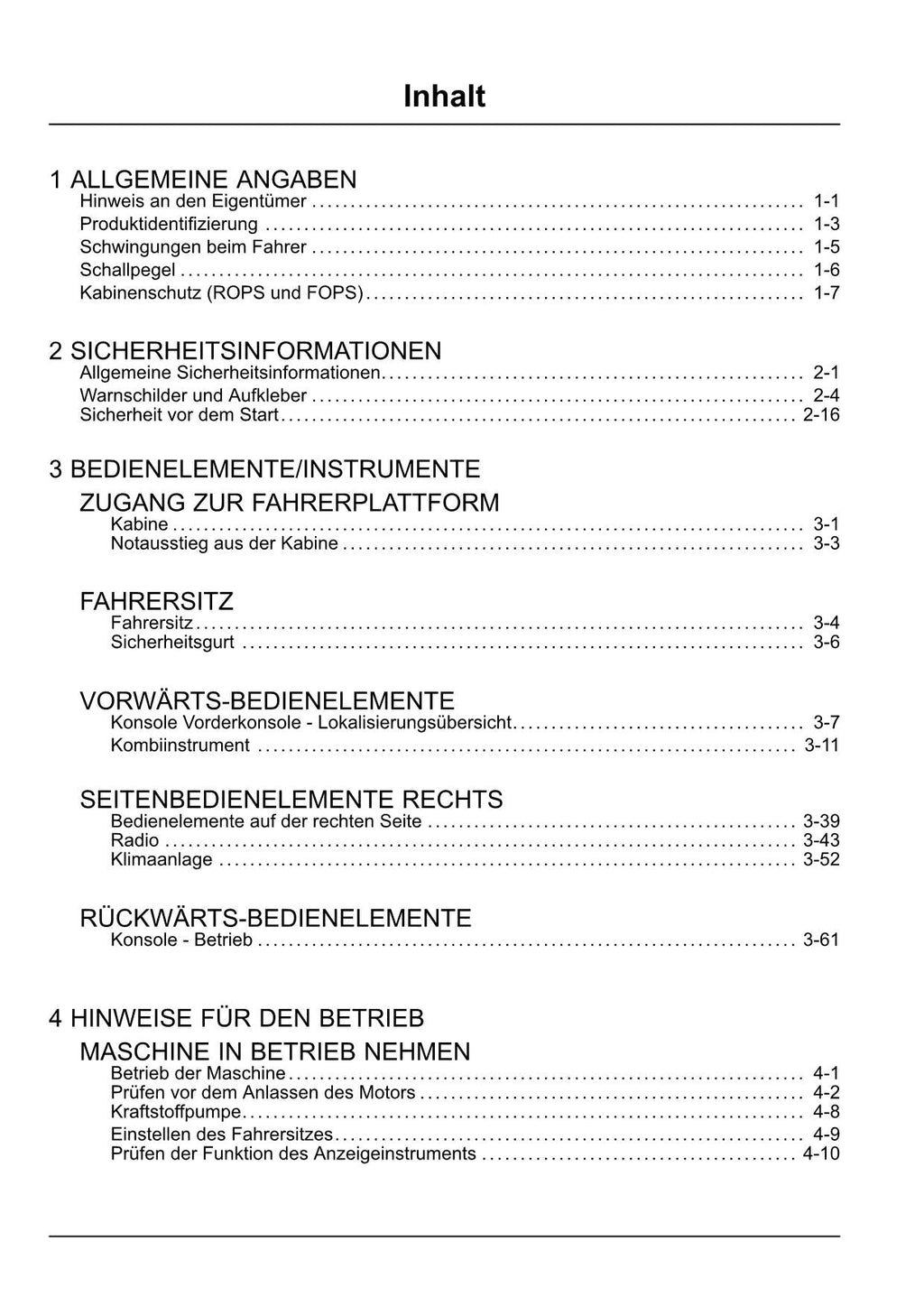 New Holland E230C SR Bagger Betriebsanleitung