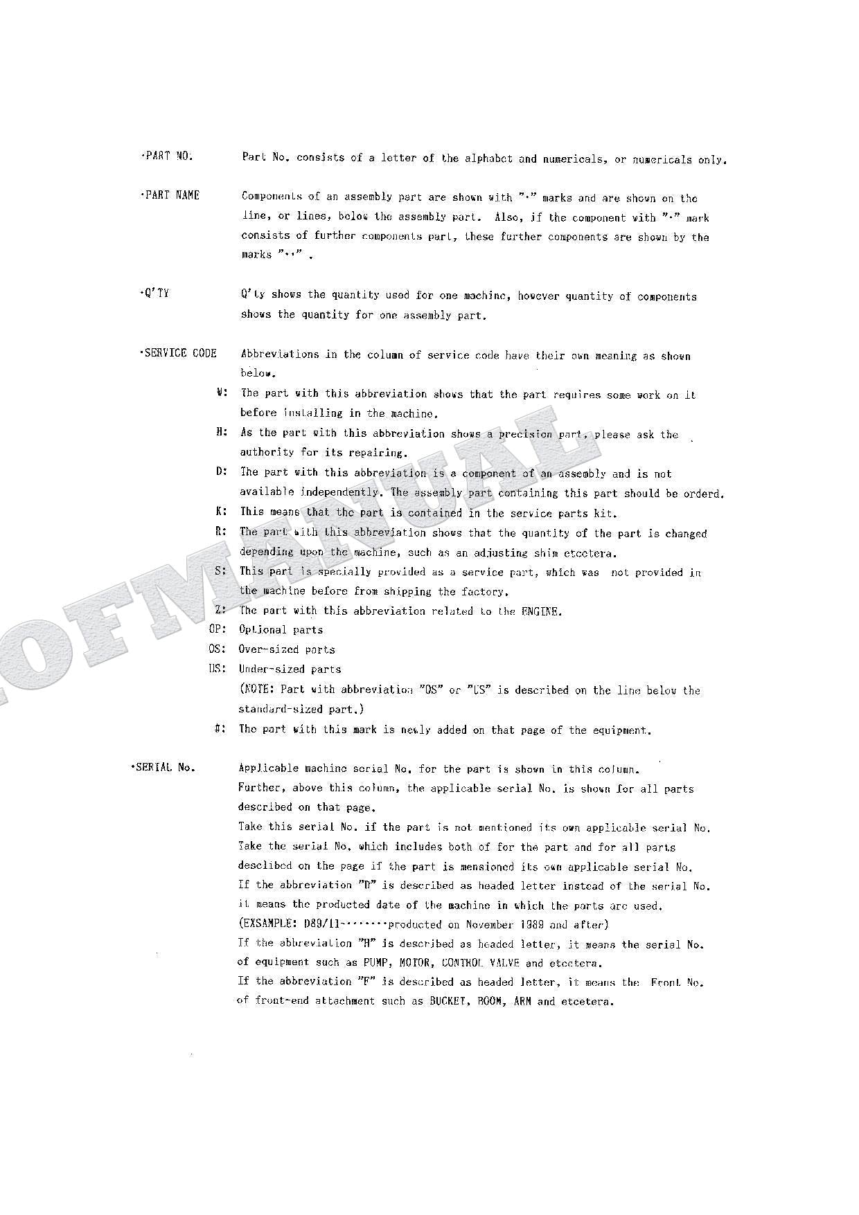 HITACHI EX150 Excavator Parts Catalog Manual P133-1-7