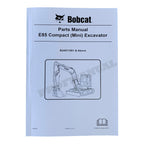 Bobcat E85 Excavator Parts Catalog Manual B34S11001-