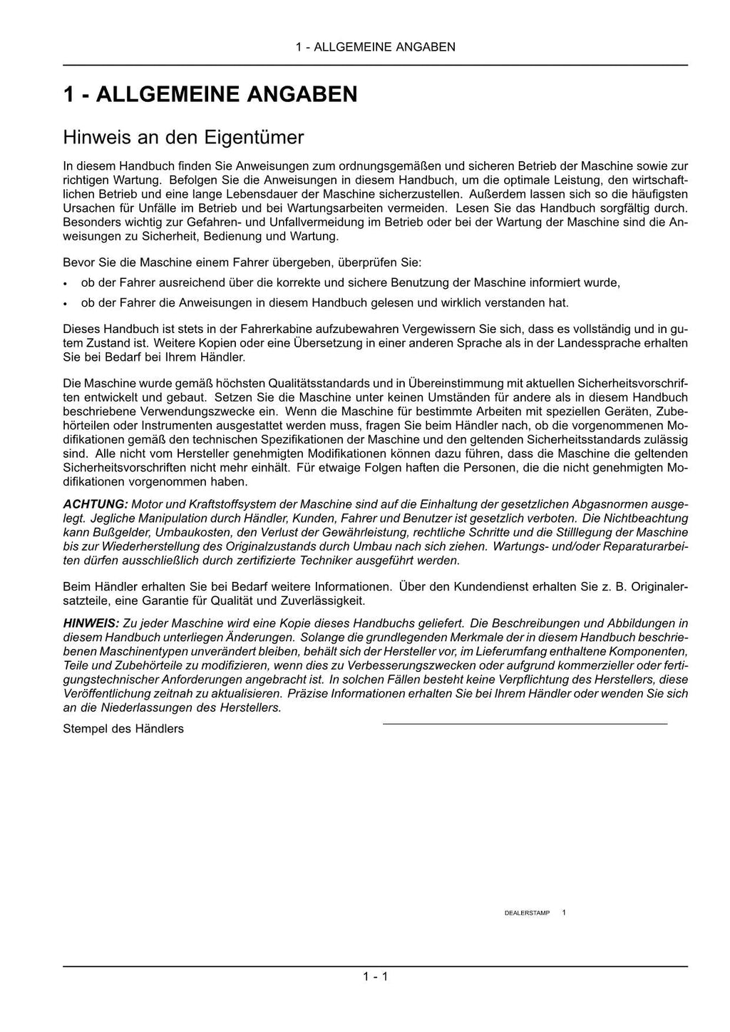 New Holland E265C E305C Bagger Betriebsanleitung