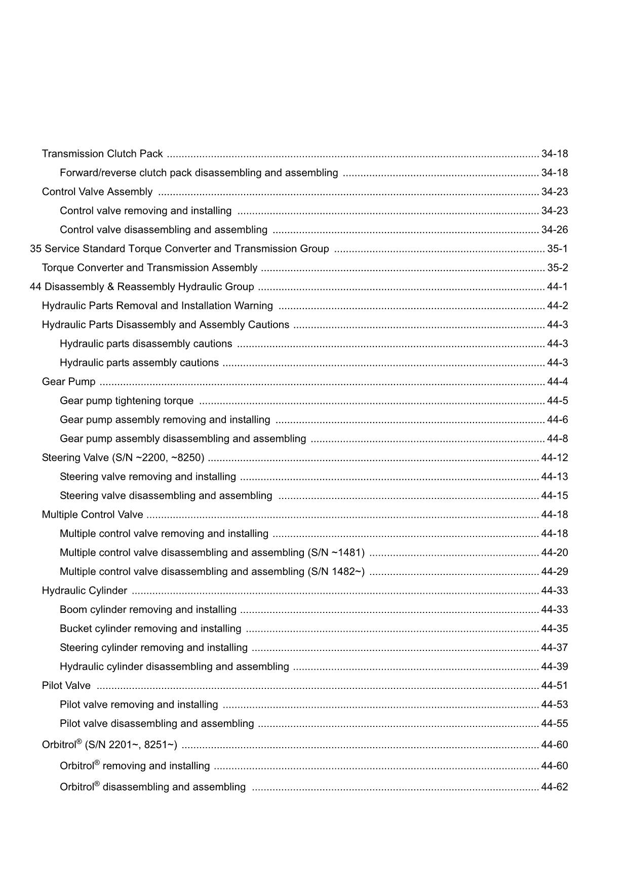 Hitachi ZW180-G Wheel Loader Workshop Manual