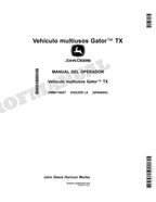 John Deere TX4X2 TX 4x2 cocodrilo Manual del Operador Español SN 120001-