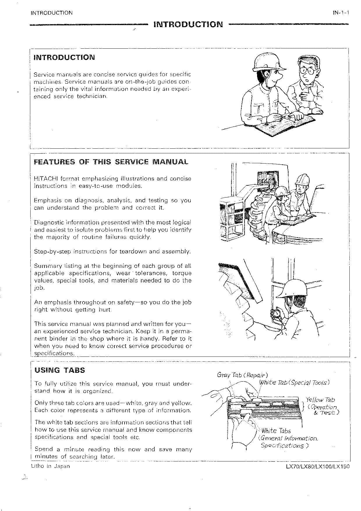 Hitachi LX100 LX150 Wheel Loader Service Manual +Schematics