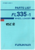 Hitachi FL335-1 Wheel Loader Parts Catalog Manual SN all
