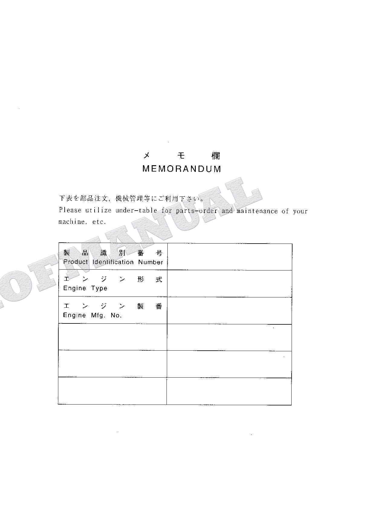 HITACHI EX75URT-5 Excavator Parts Catalog Manual SN 000001-