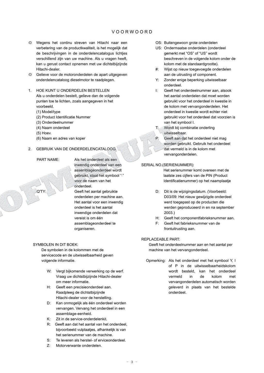 Manual del catálogo de piezas de excavadora HITACHI ZX135US-3 Hydraul Operat Clamshell Equip