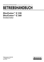 New Holland DISCCUTTER C 320 C 360 Scheibenmäher Betriebsanleitung