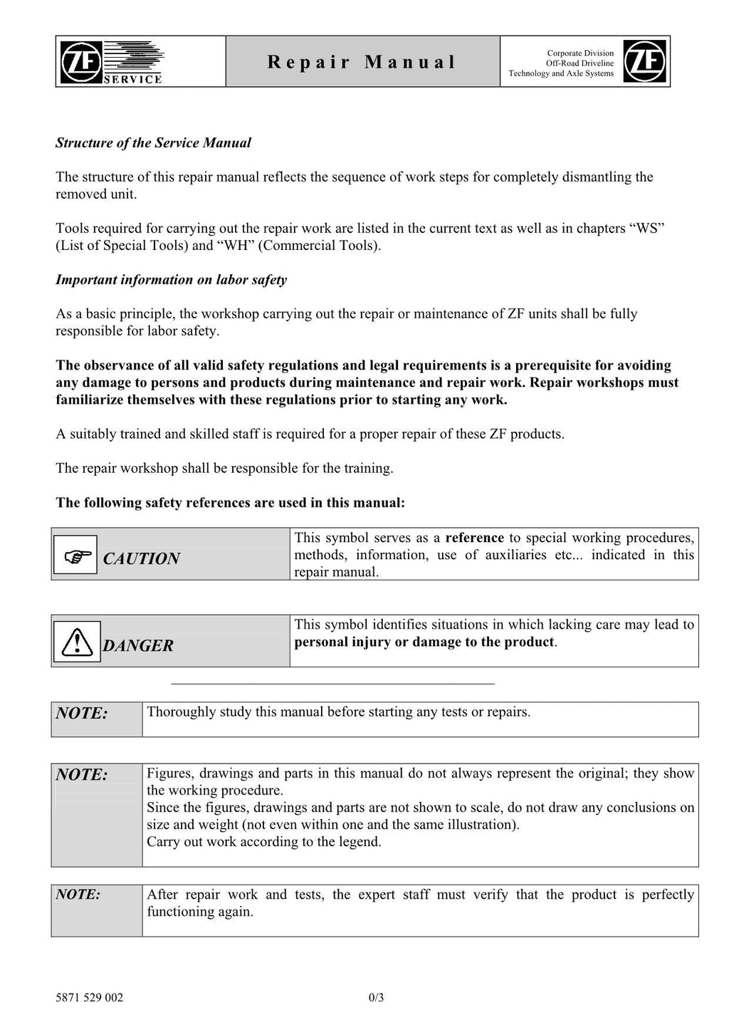 Hitachi Axle Wheel Loader Workshop Manual