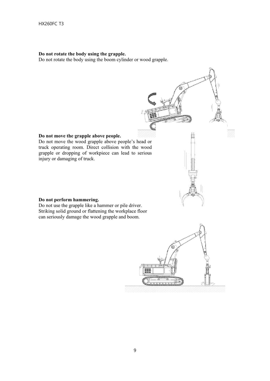 Hyundai HX260FC T3 CRAWLER EXCAVATOR Operators Maintenance Manual