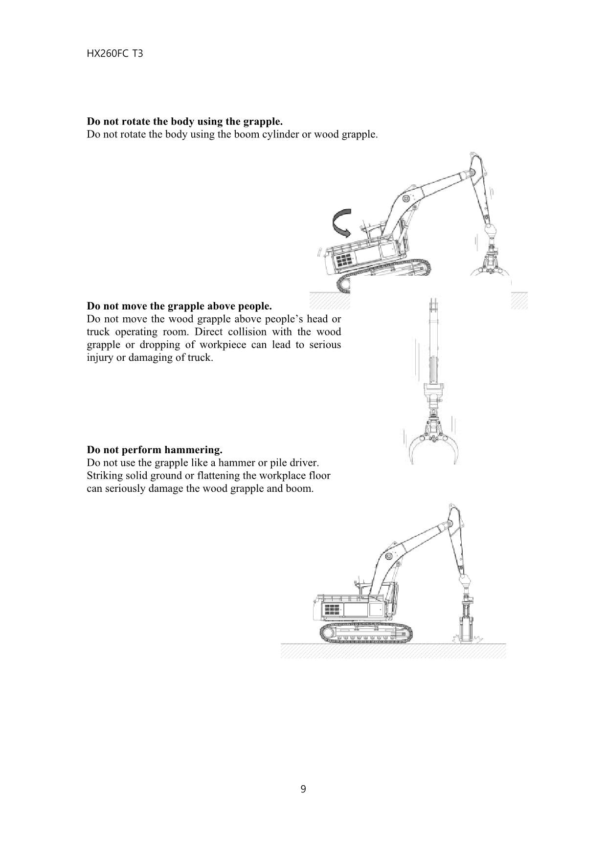Hyundai HX260FC T3 CRAWLER EXCAVATOR Operators Maintenance Manual
