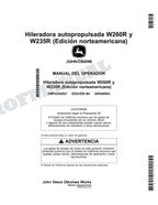 John Deere W235R W260R hileradora Manual del Operador Español SN -509999