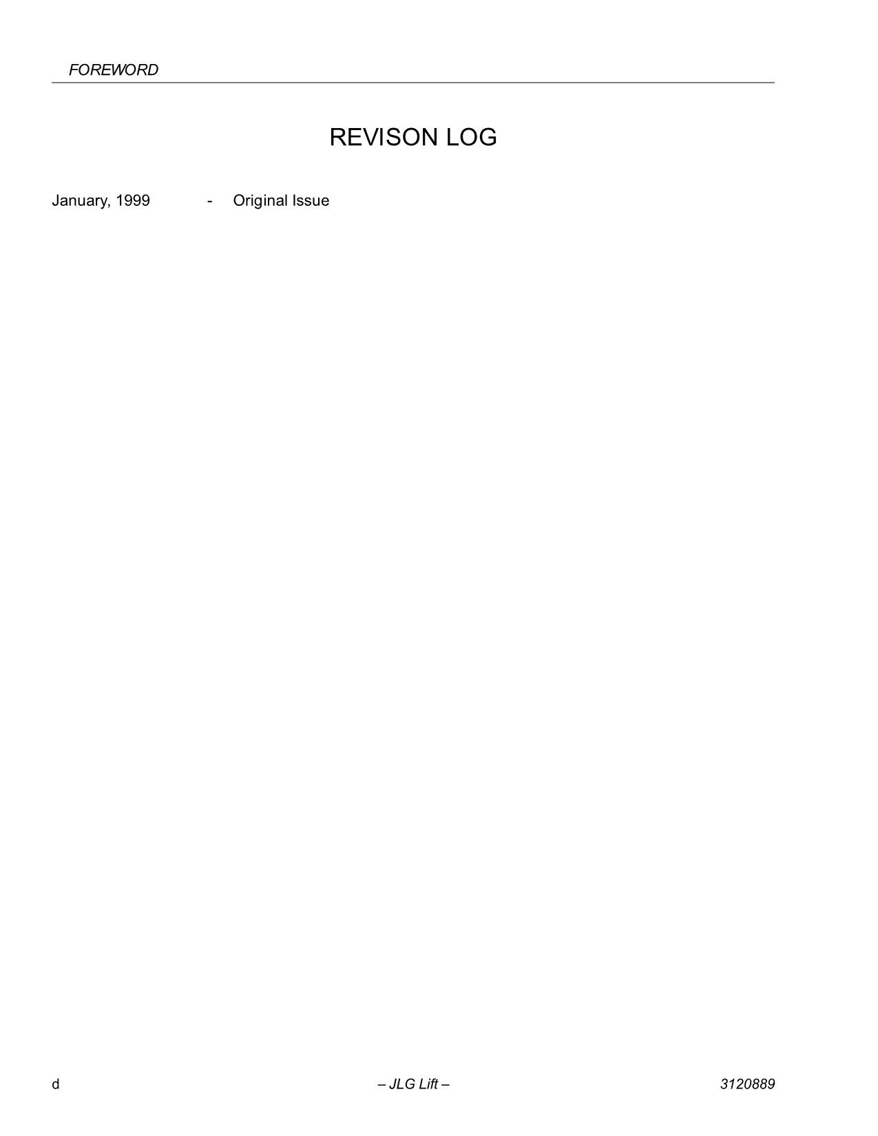 Manual del operador de mantenimiento de plataformas elevadoras JLG 100HX 100HX+10 110HX 3120889