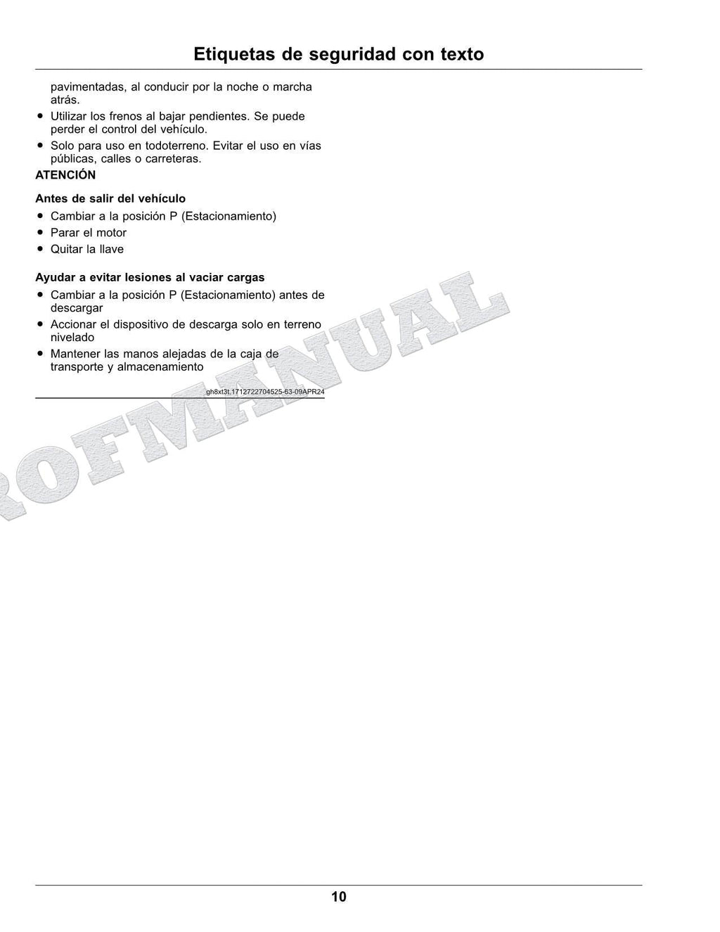 John Deere XUV560E XUV560E S4 cocodrilo Manual del Operador Español SN 080001-