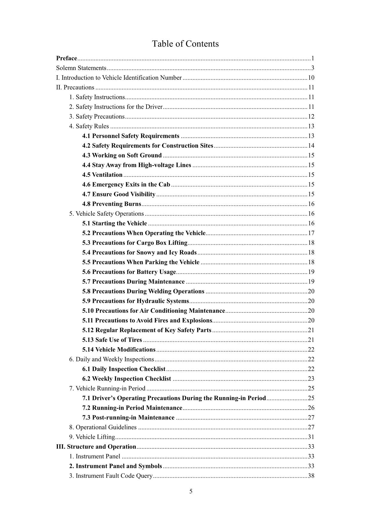 Manual de mantenimiento del operador de camiones volquete Hyundai HDT90 HDT105