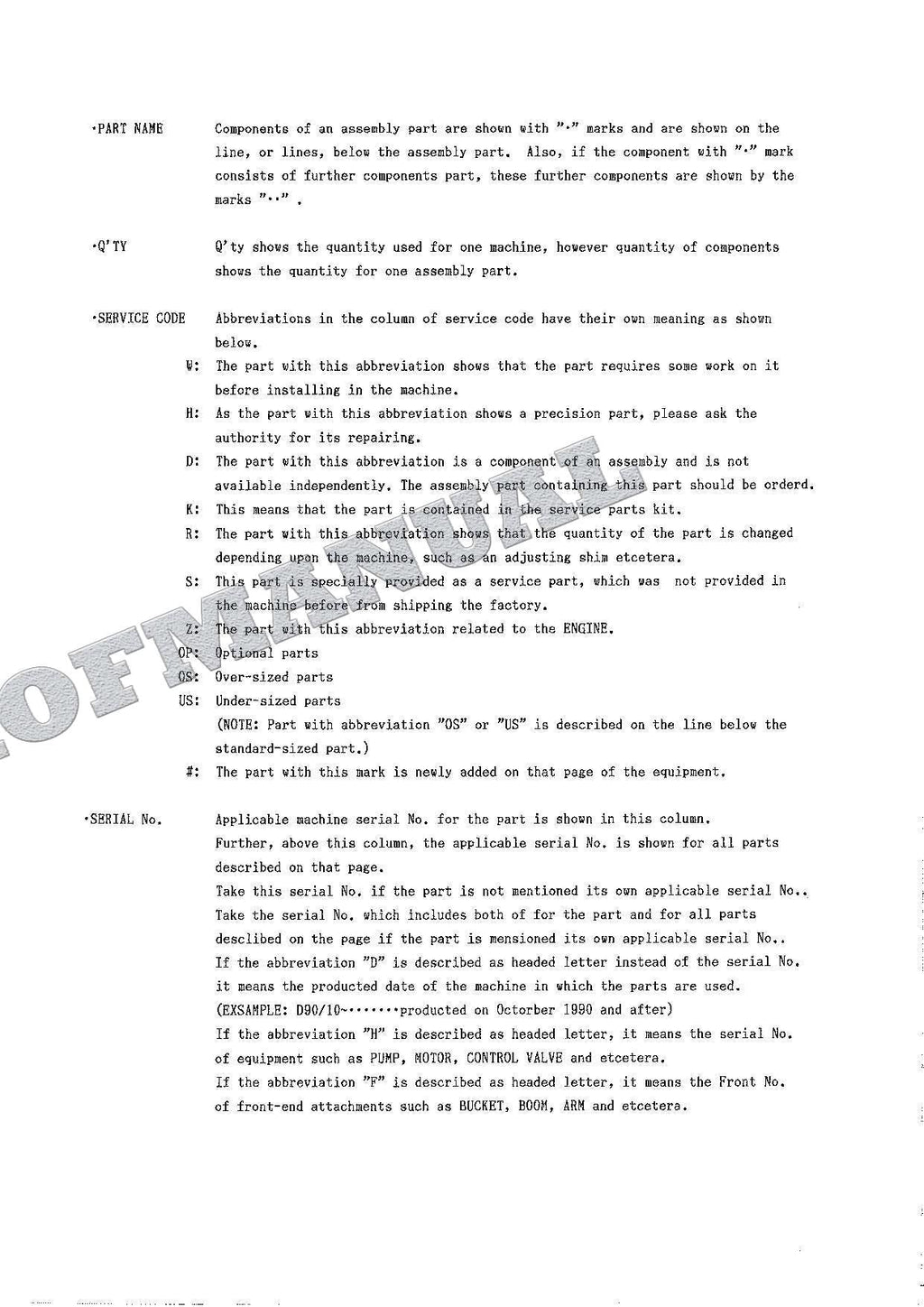 HITACHI EX100-2 SWEDEN NORWAY FINLAND Excavator Parts Catalog Manual