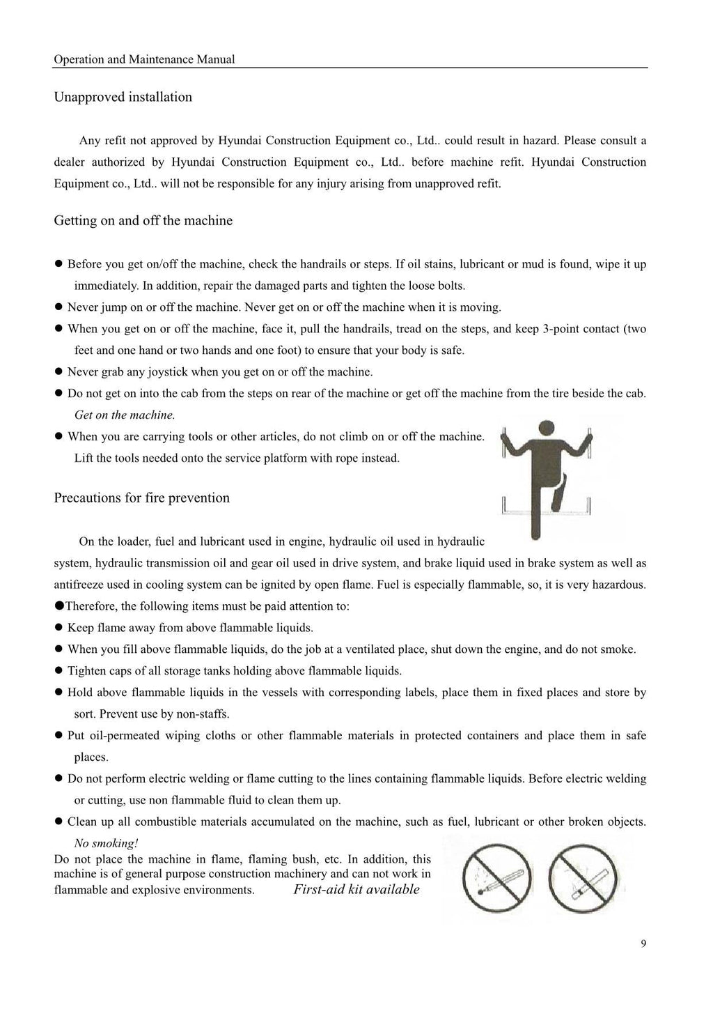 Hyundai HL630L HL635L WHEEL LOADER Operators Maintenance Manual