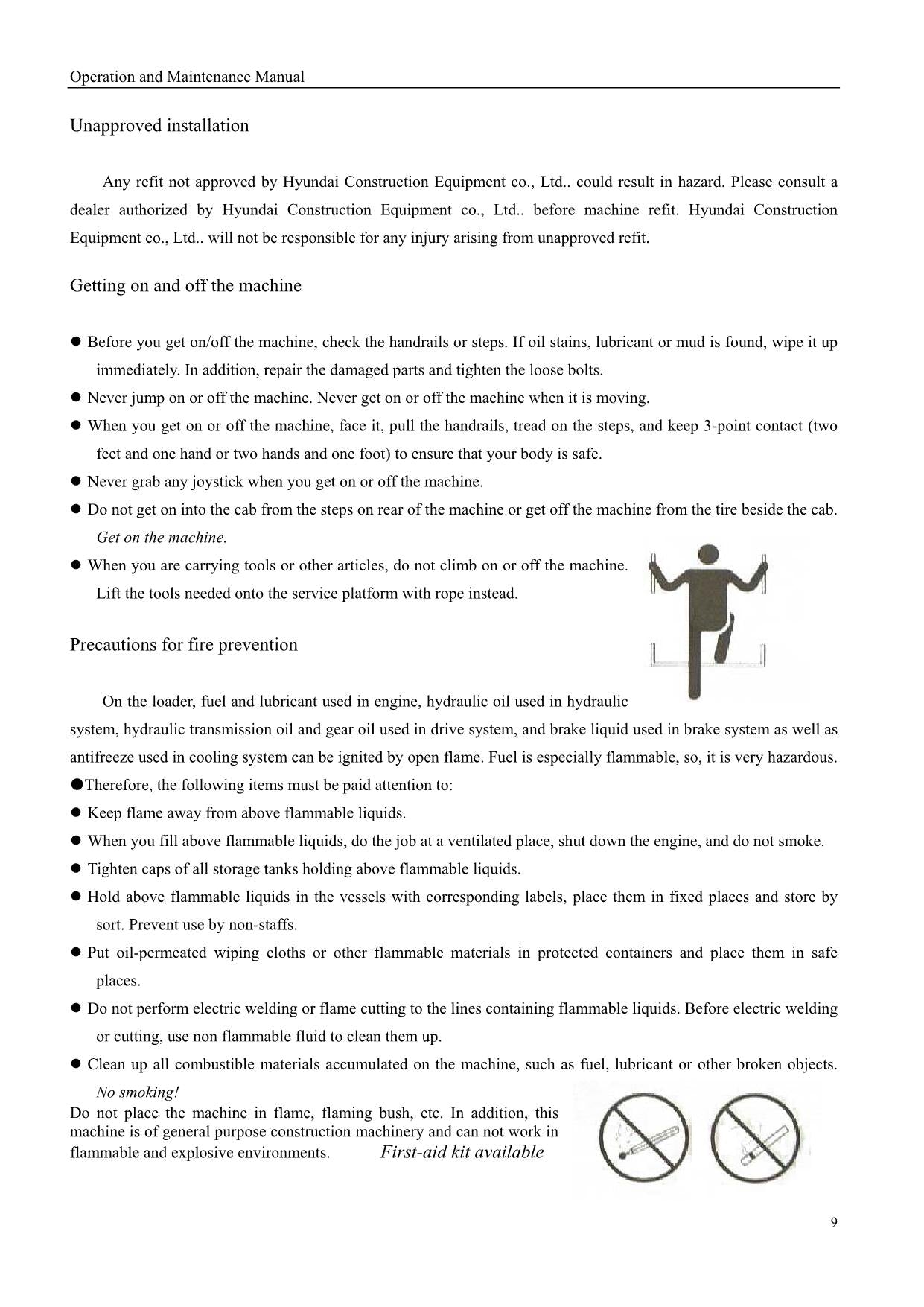 Hyundai HL630L HL635L WHEEL LOADER Operators Maintenance Manual