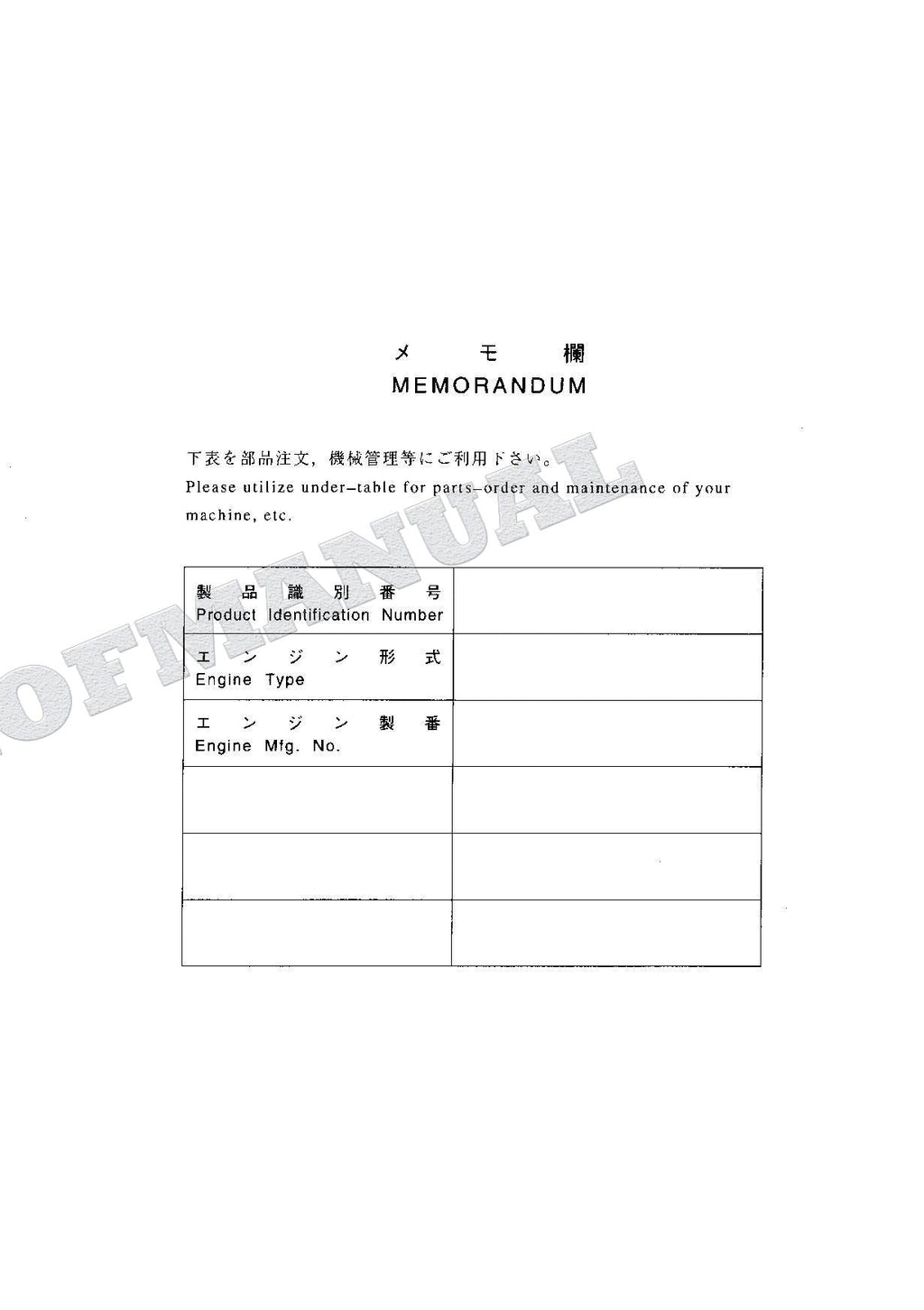HITACHI EX120-5 EX130H-5 Excavator Parts Catalog Manual