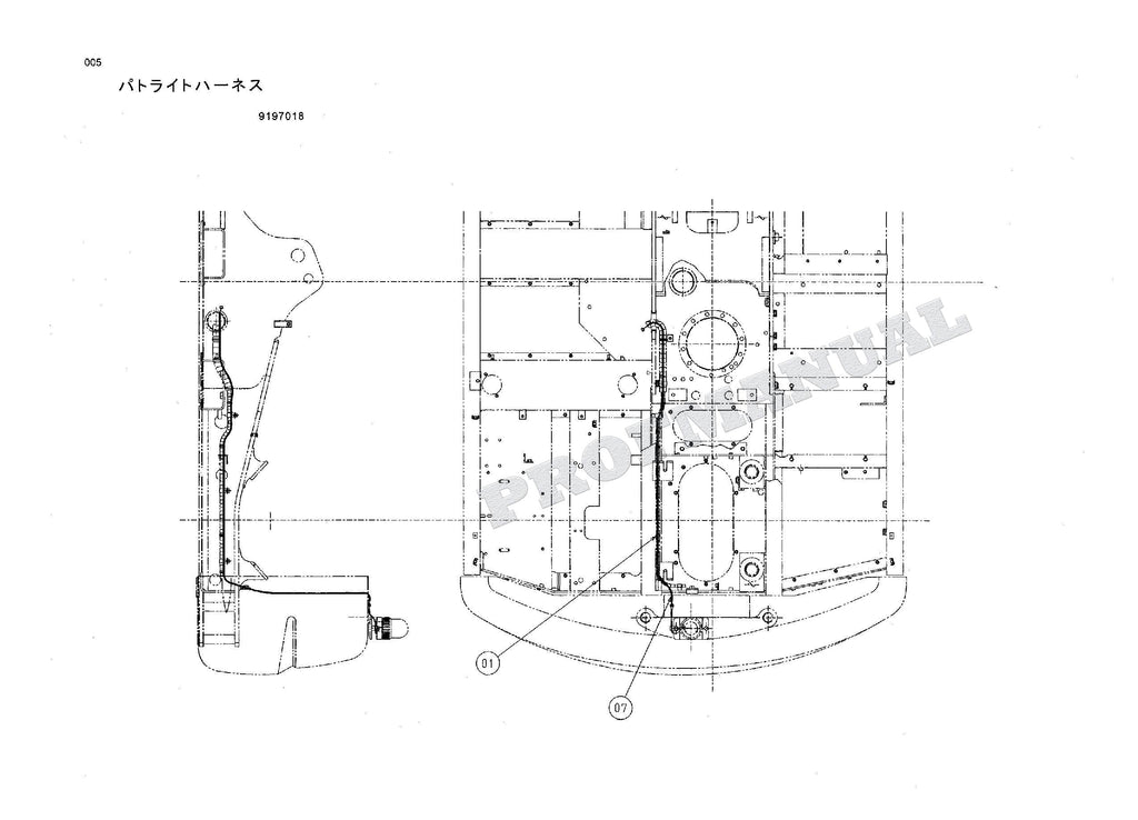 HITACHI ZAXIS ZX110 ZX110M ZX110-E ML Clane Excavator Parts Catalog Manual