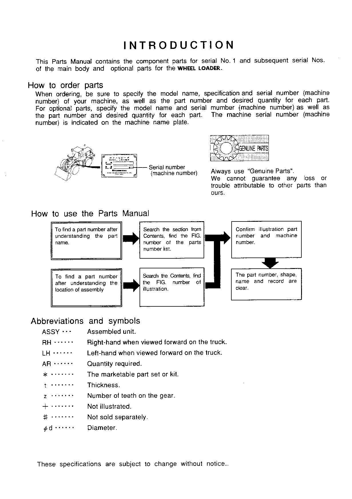 Hitachi LX130-7 LX160-7 Wheel Loader Parts Catalog Manual SN 00101