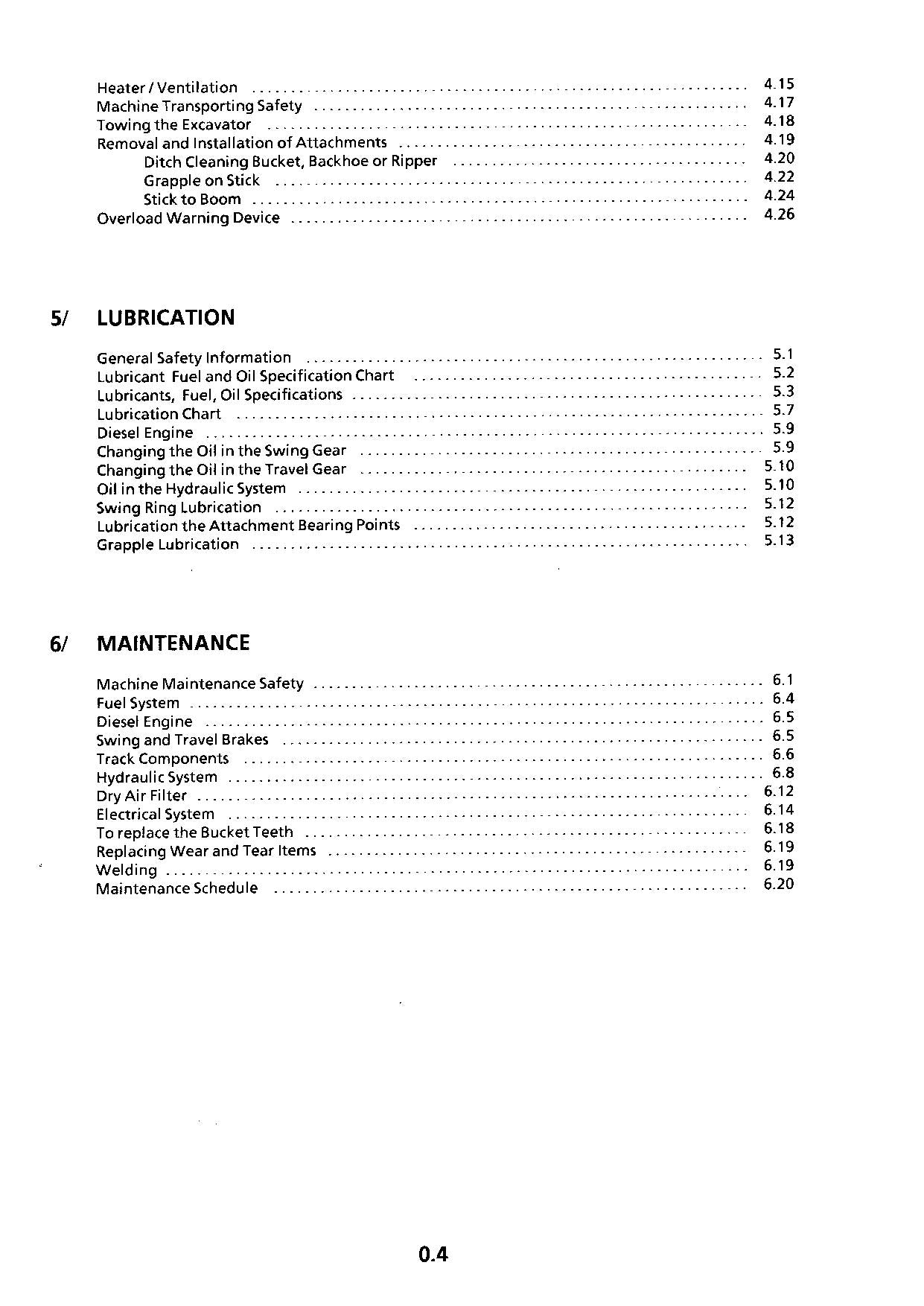 Liebherr R900 Litronic Excavator Operators manual serial 101